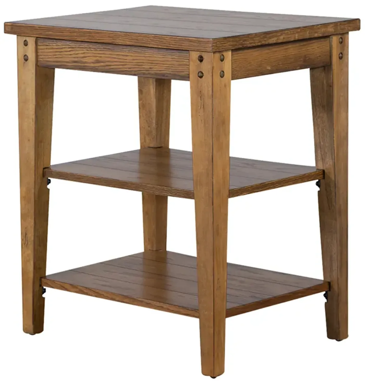 Liberty Furniture Tiered Oak Occasional Table Lake House