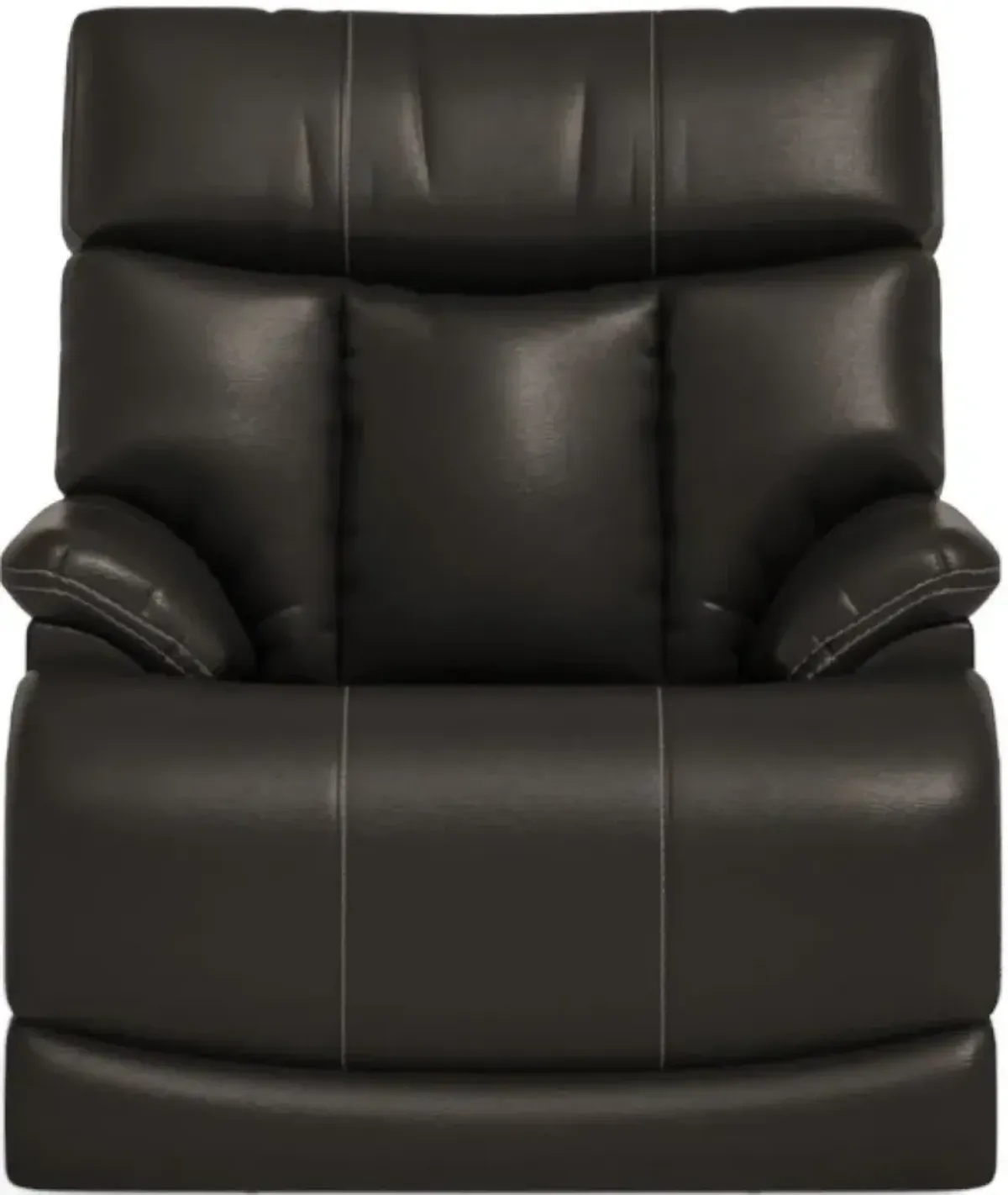 Flexsteel Clive Black Power Recliner with Power Headrest & Lumbar