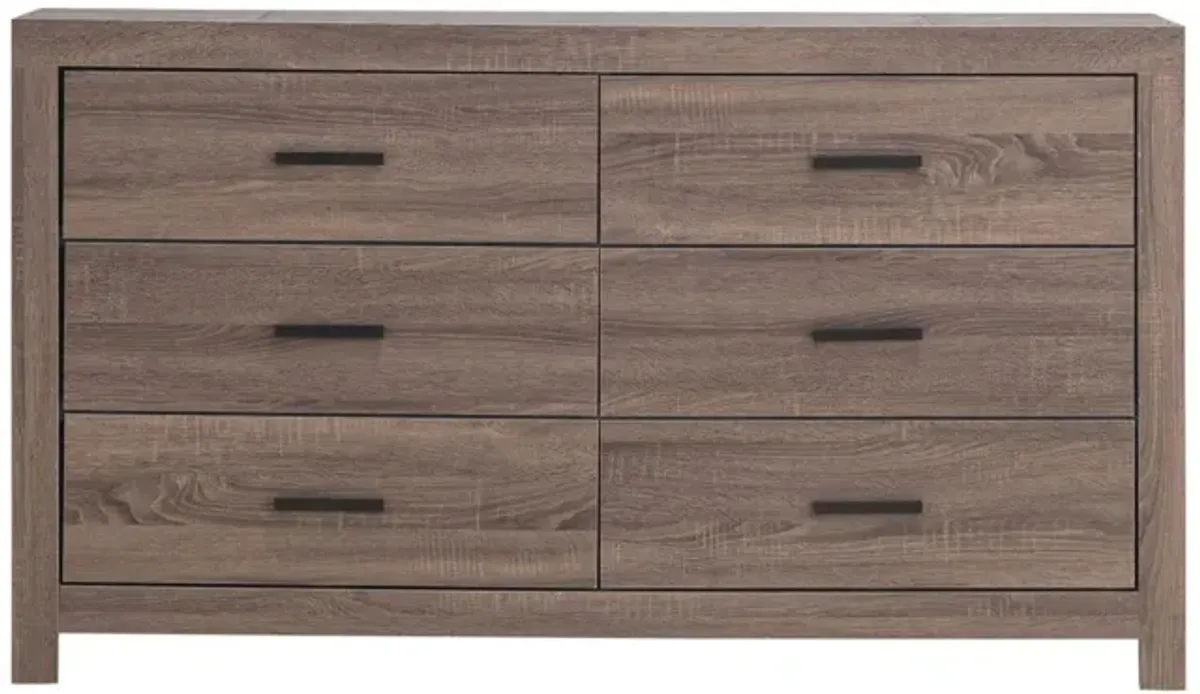 Coaster Brantford 6-Drawer Dresser Barrel Oak