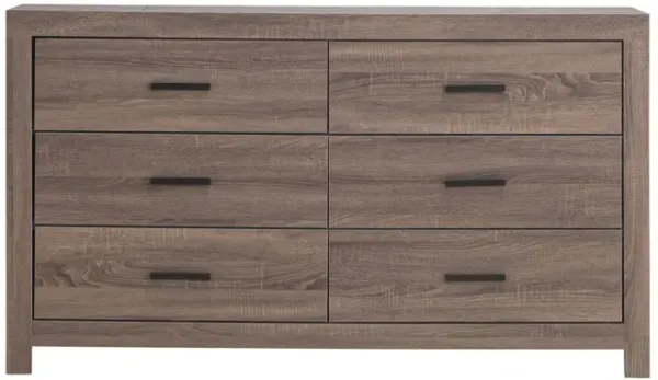 Coaster Brantford 6-Drawer Dresser Barrel Oak