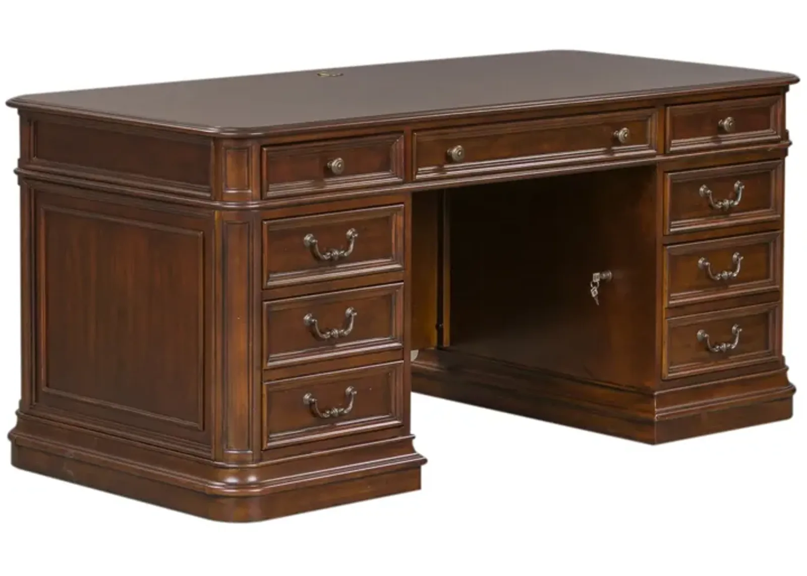 Liberty Furniture Brayton Manor 5-Piece Cognac Executive Desk Set