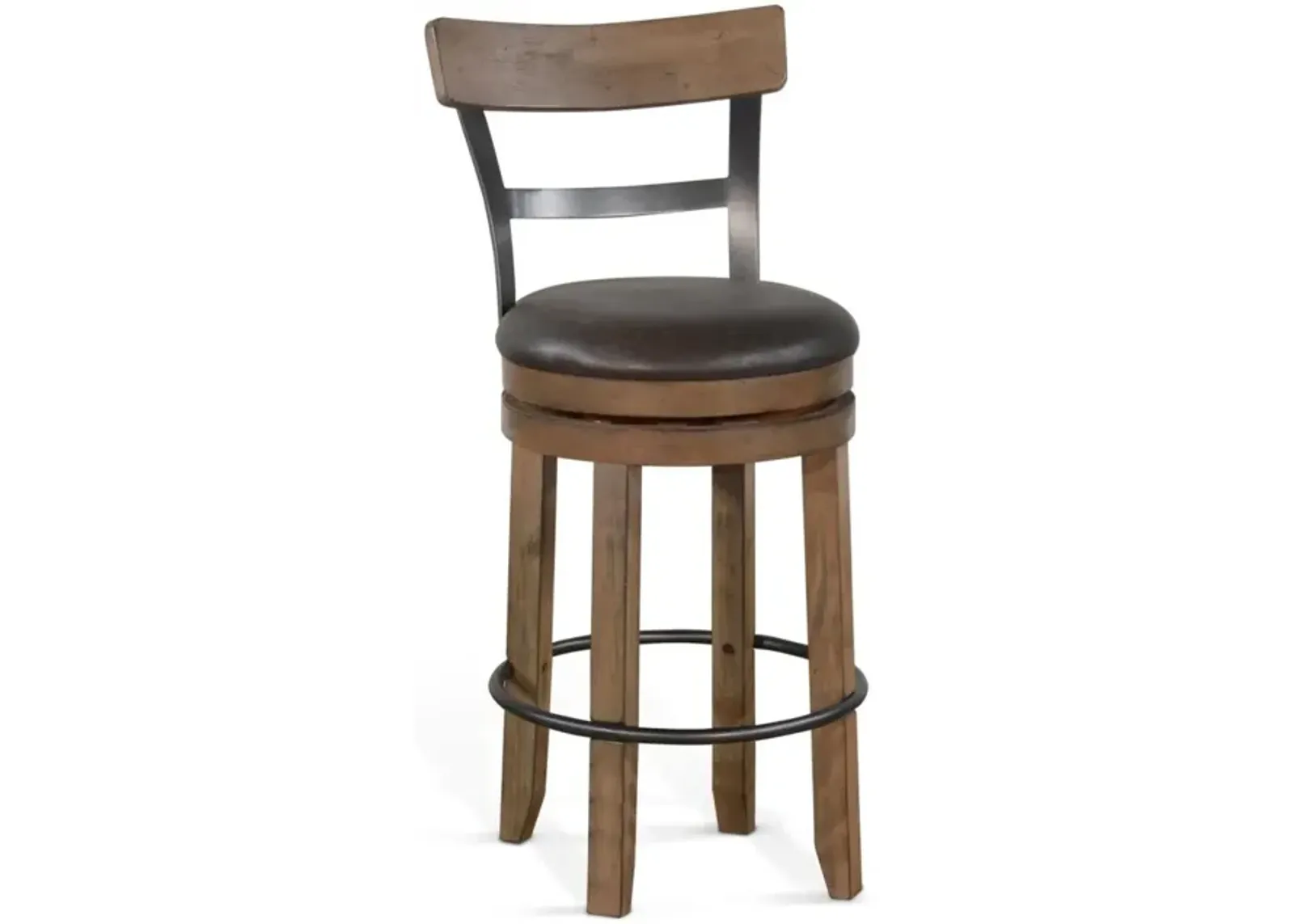 DOE VALLEY BUCKSKIN SWIVEL BARSTOOL