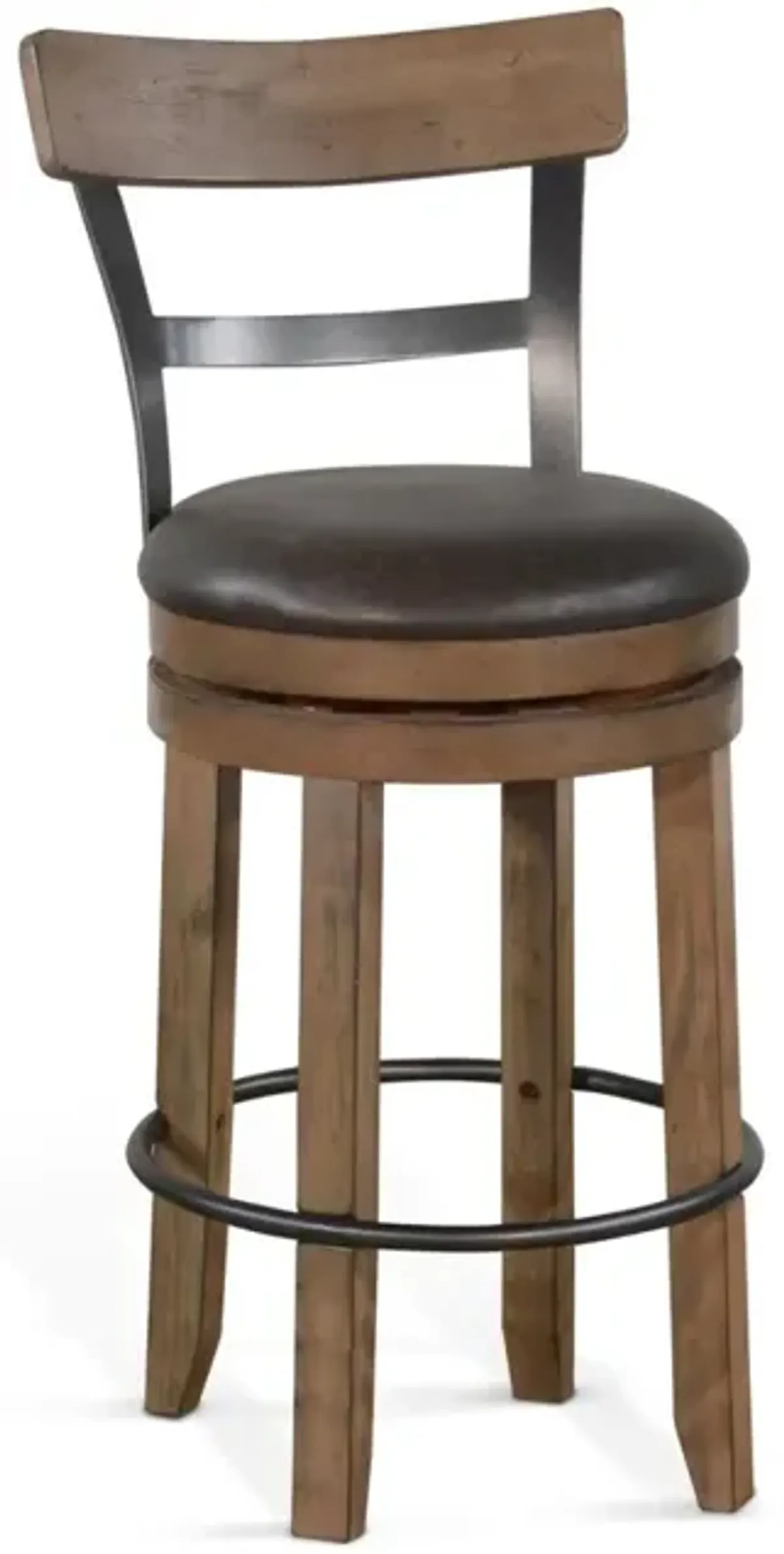 DOE VALLEY BUCKSKIN SWIVEL BARSTOOL