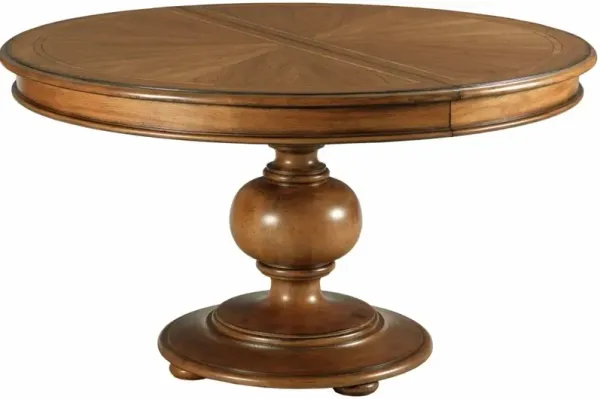 American Drew Berkshire Hillcrest Warm Cognac Round Dining Table