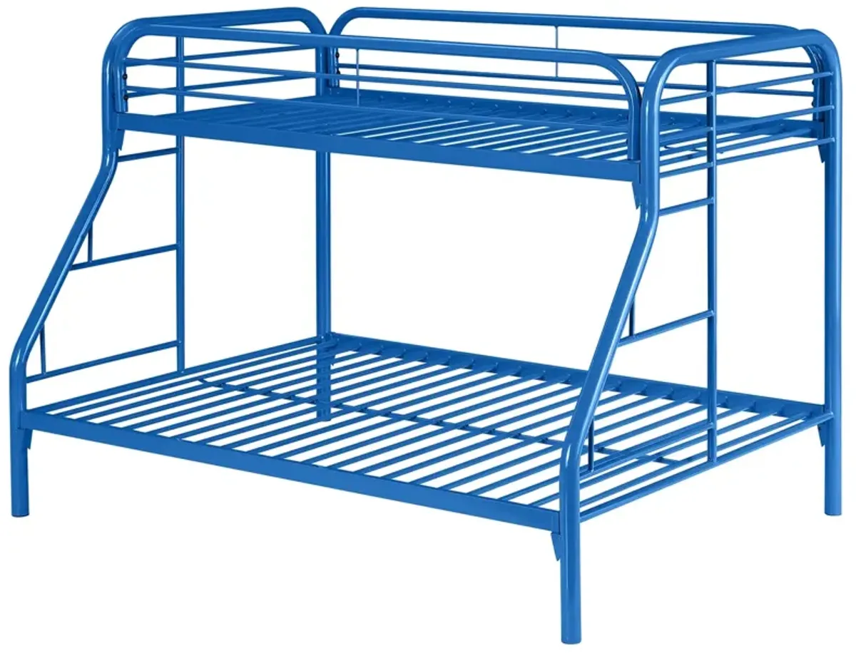 Coaster Morgan Metal Twin Over Full Bunk Bed Blue