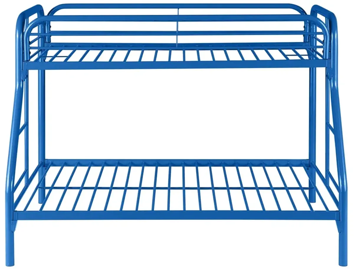 Coaster Morgan Metal Twin Over Full Bunk Bed Blue