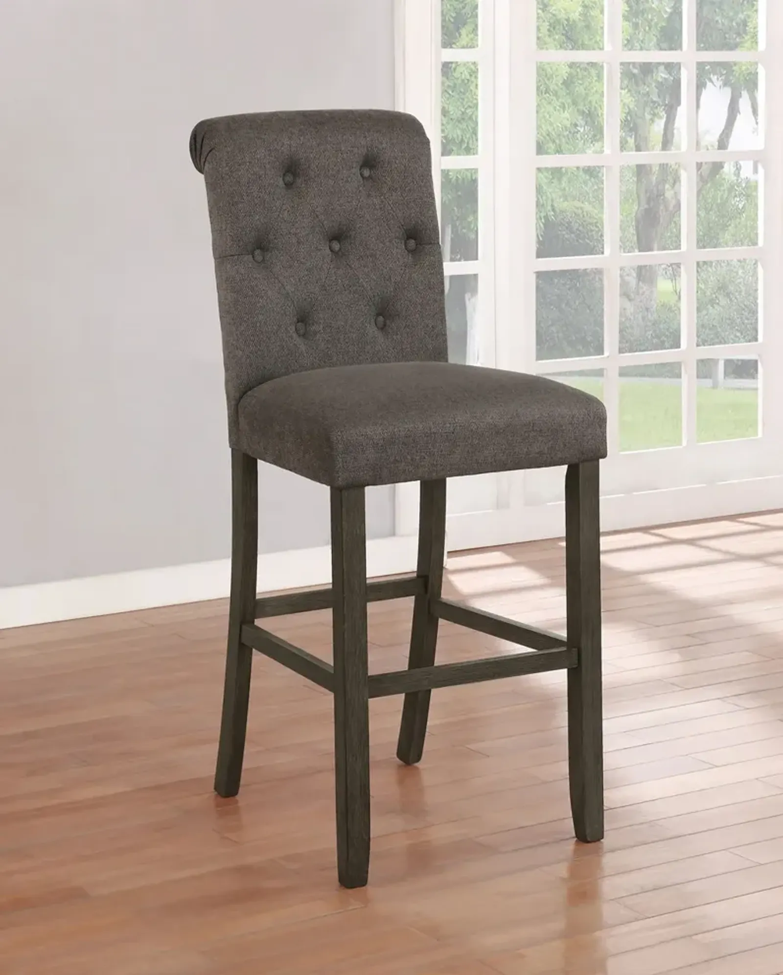 Coaster Balboa Fabric Upholstered Bar Chair Grey