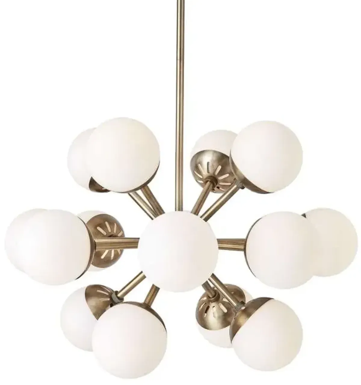 Uttermost Droplet Gold/White Sputnik Chandelier