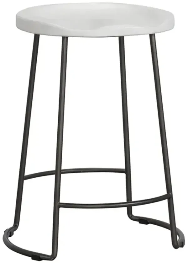 Universal Modern Farmhouse Reid Pepper/Picket Fence Counter Stool