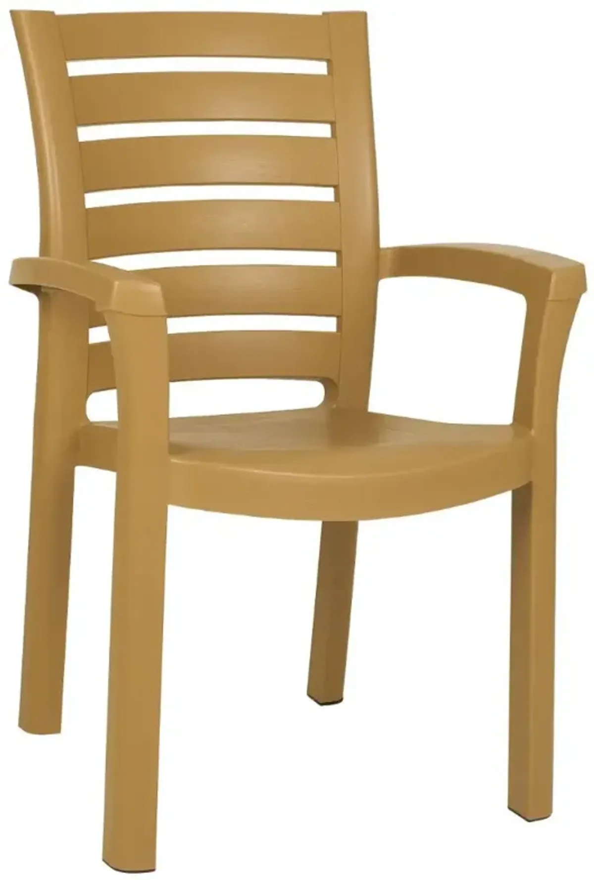 Compamia Marina Resin Dining Arm Chair Teak Brown