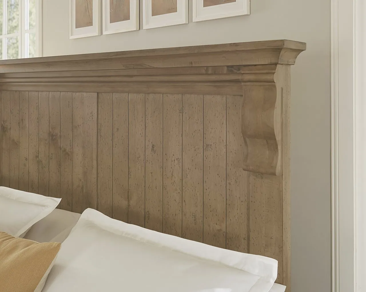 CARLISLE WARM NATURAL CORBEL QUEEN HEADBOARD