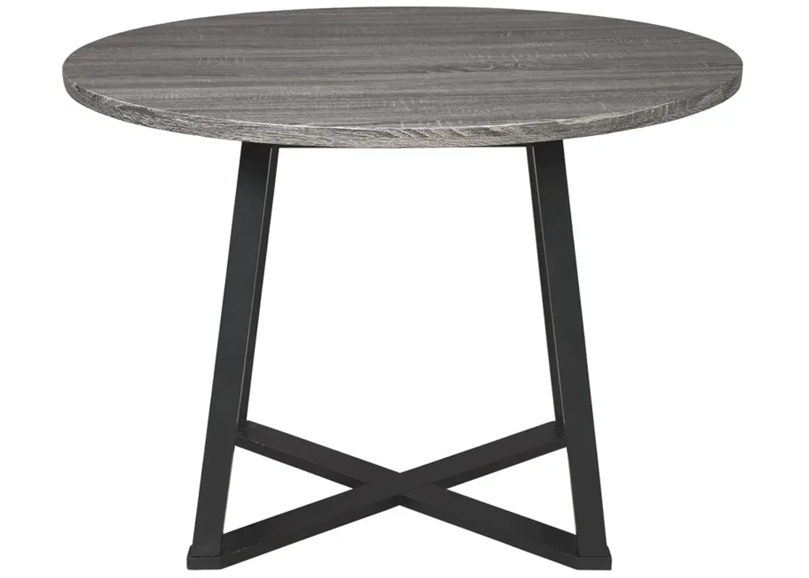 Ashley Centiar Gray/Black Round Dining Room Table