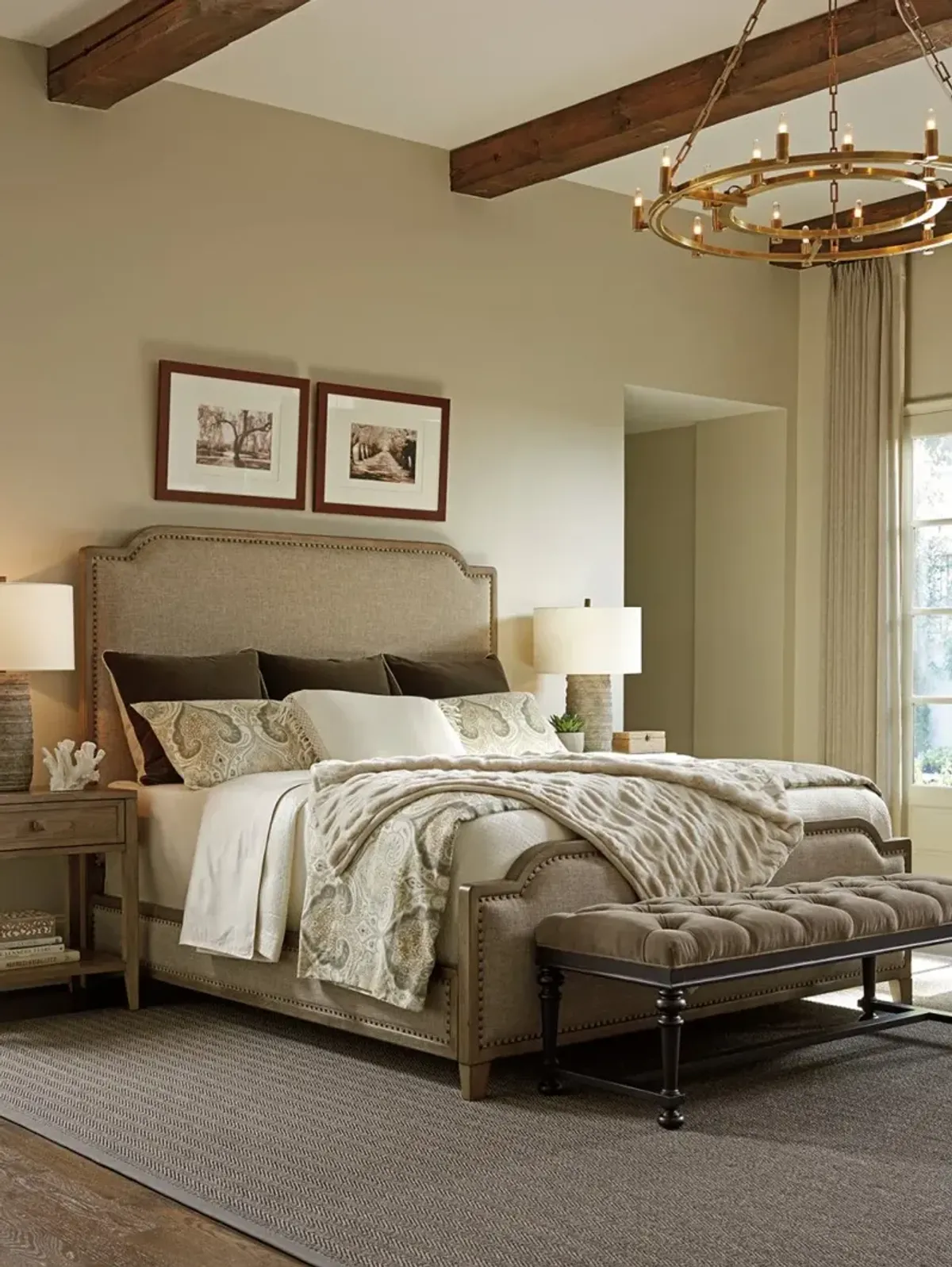 Tommy Bahama Home by Lexington Cypress Point Stone Harbour Upholstered Bed King