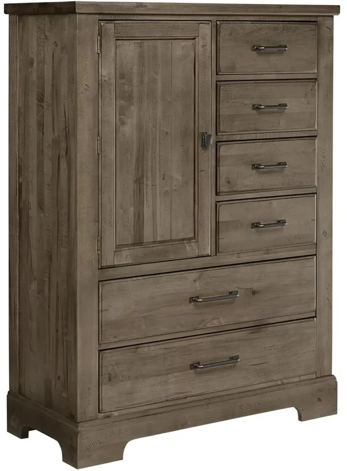 Vaughan-Bassett Cool Rustic Stone Grey Standing Chest