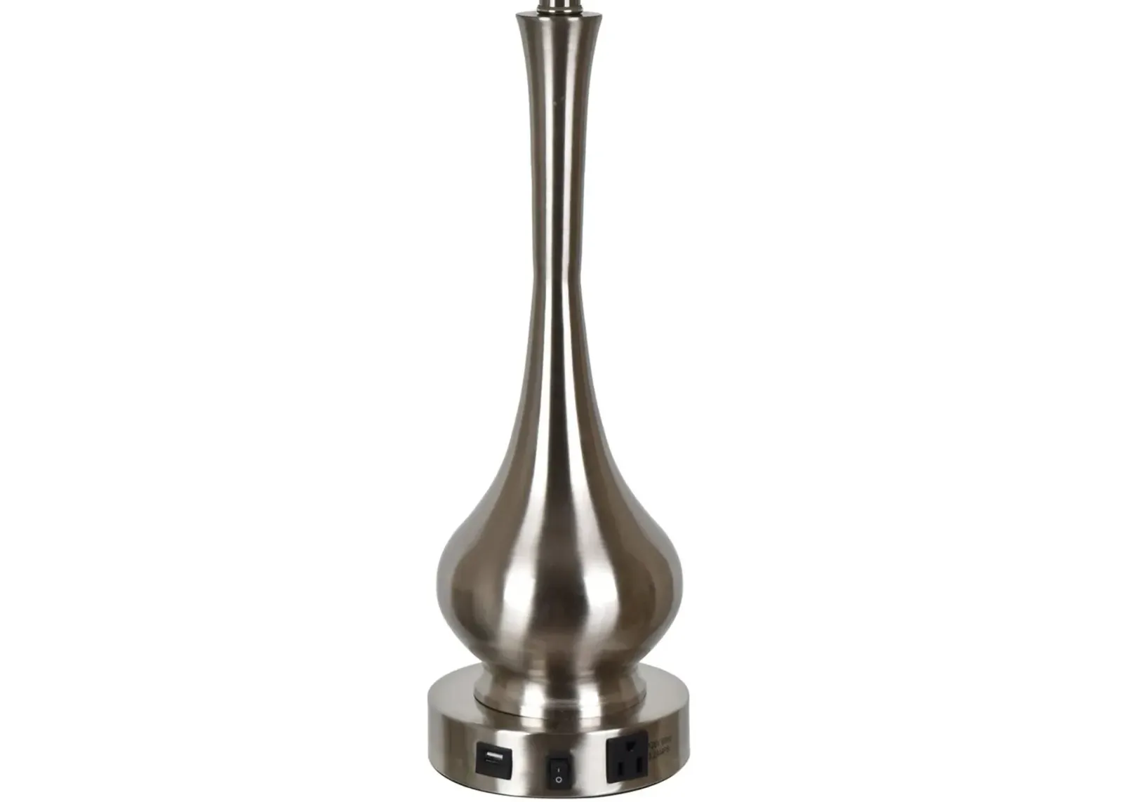 Crestview Camden Brushed Nickel Table Lamp