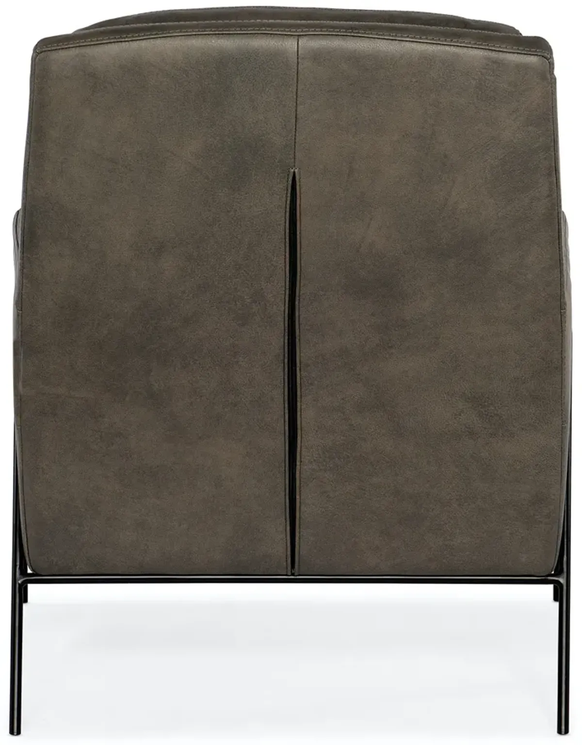 Hooker Furniture Amette Metal Frame Ankur Meteor Club Leather Chair