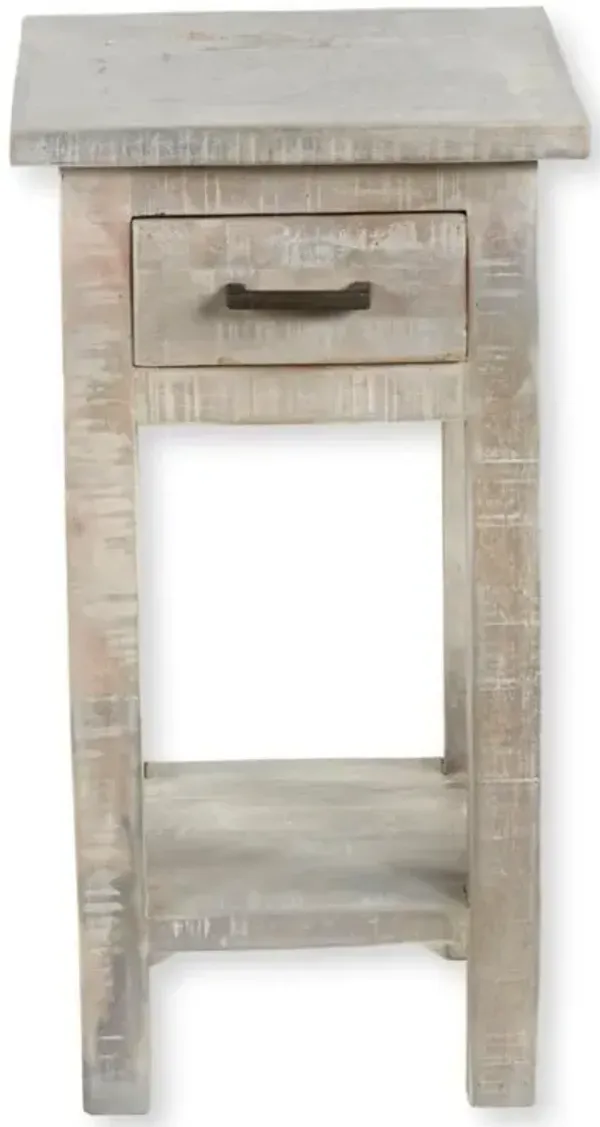 VINTAGE WASHED RENEW END TABLE