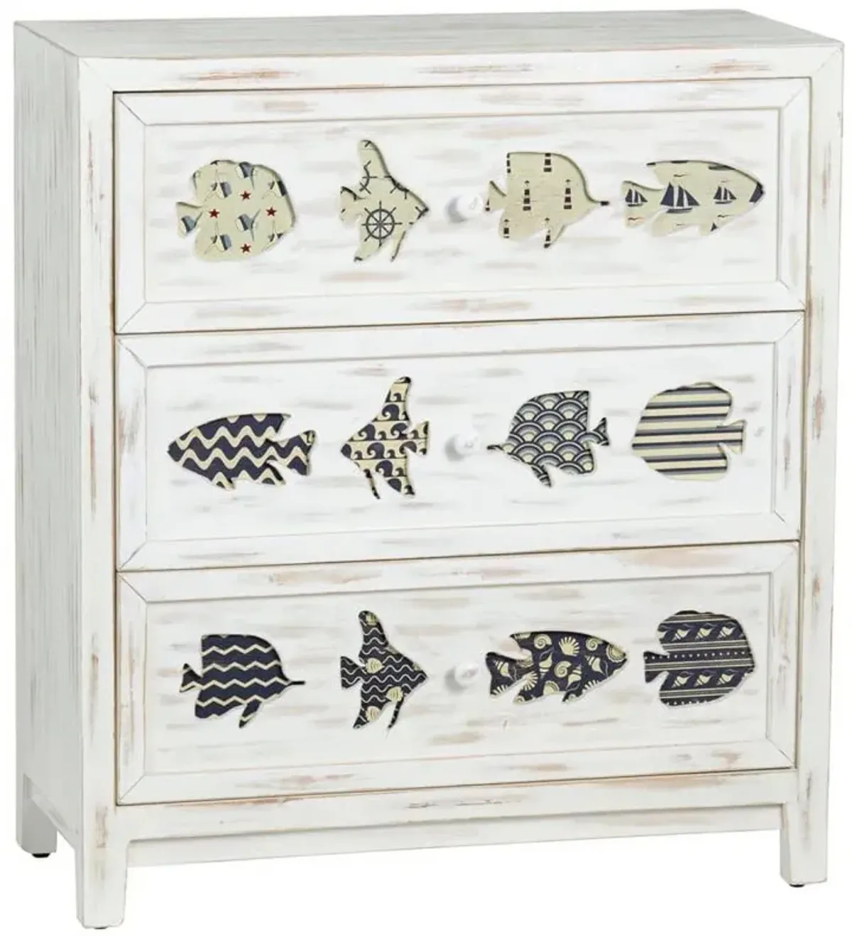 Crestview Hatteras White Wash Chest