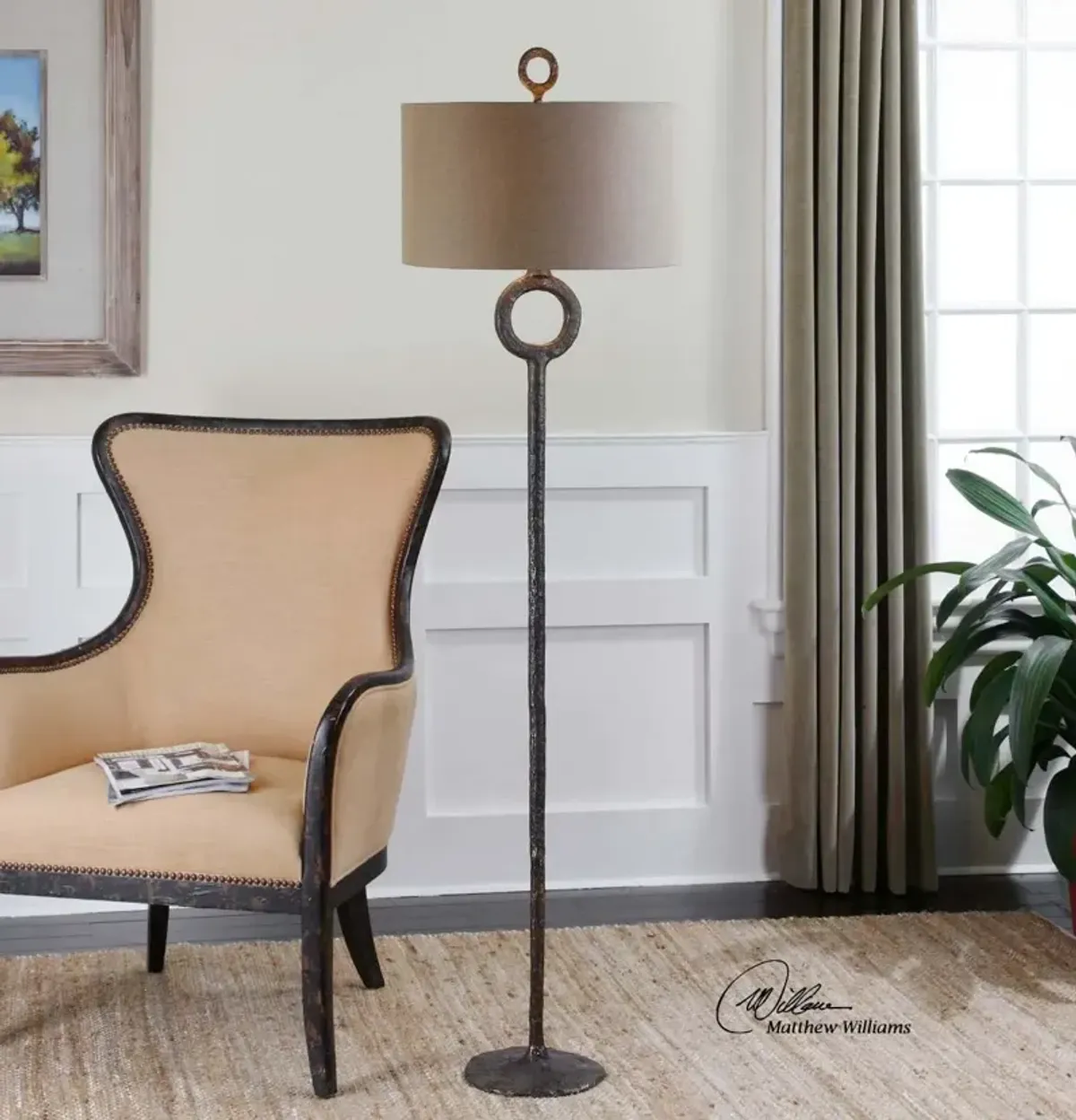 Uttermost Ferro Brown Floor Lamp