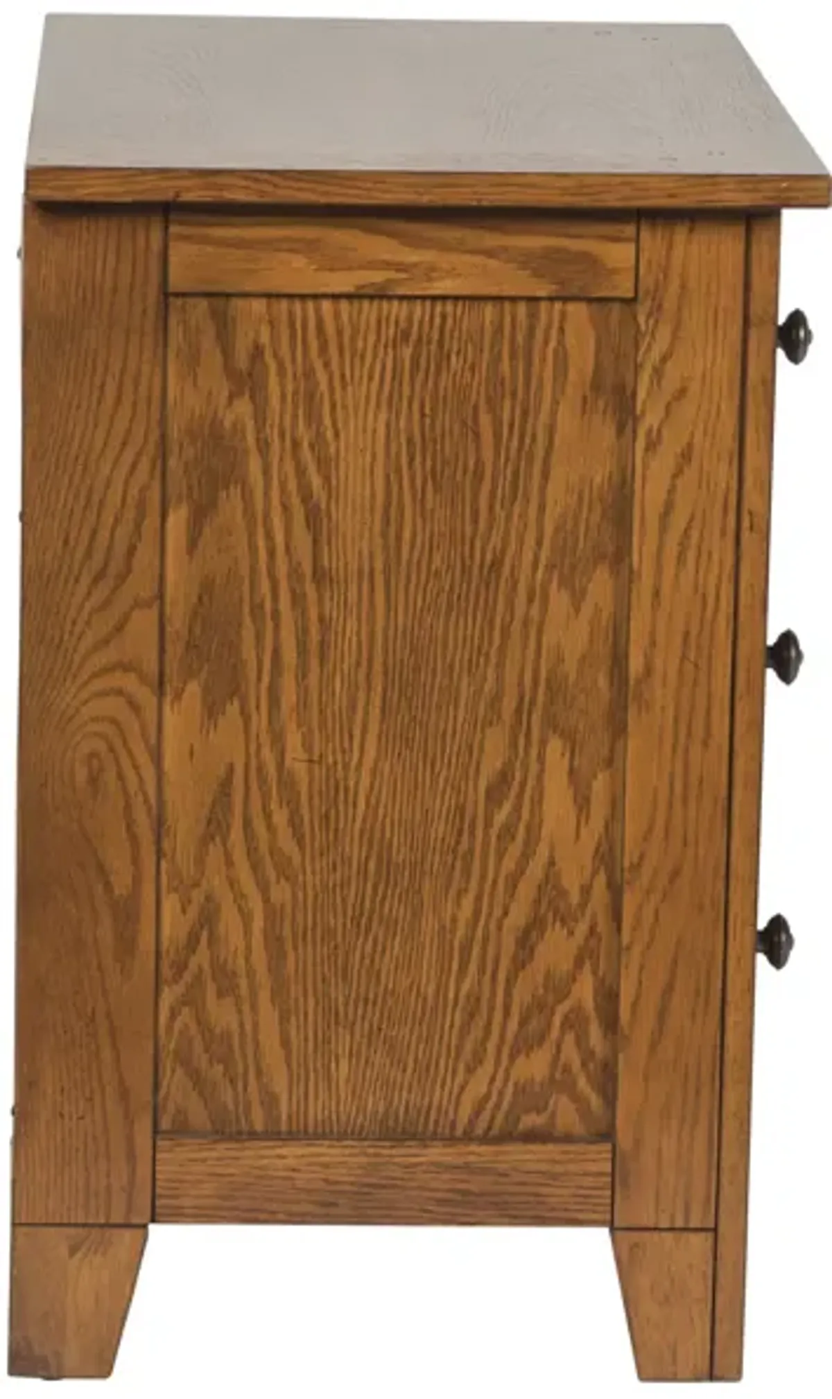 Liberty Furniture Aged Oak Nightstand Grandpa's Cabin