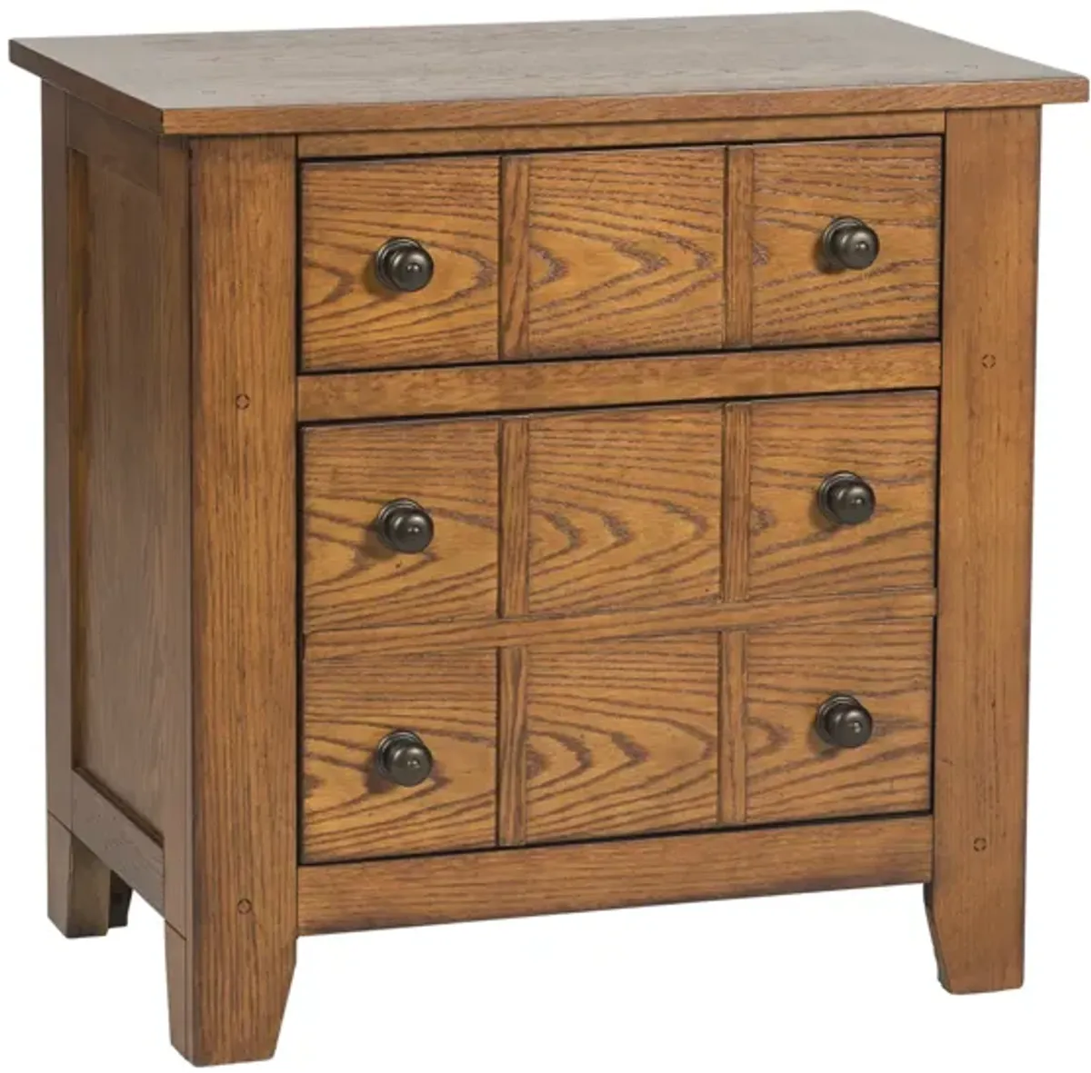 Liberty Furniture Aged Oak Nightstand Grandpa's Cabin