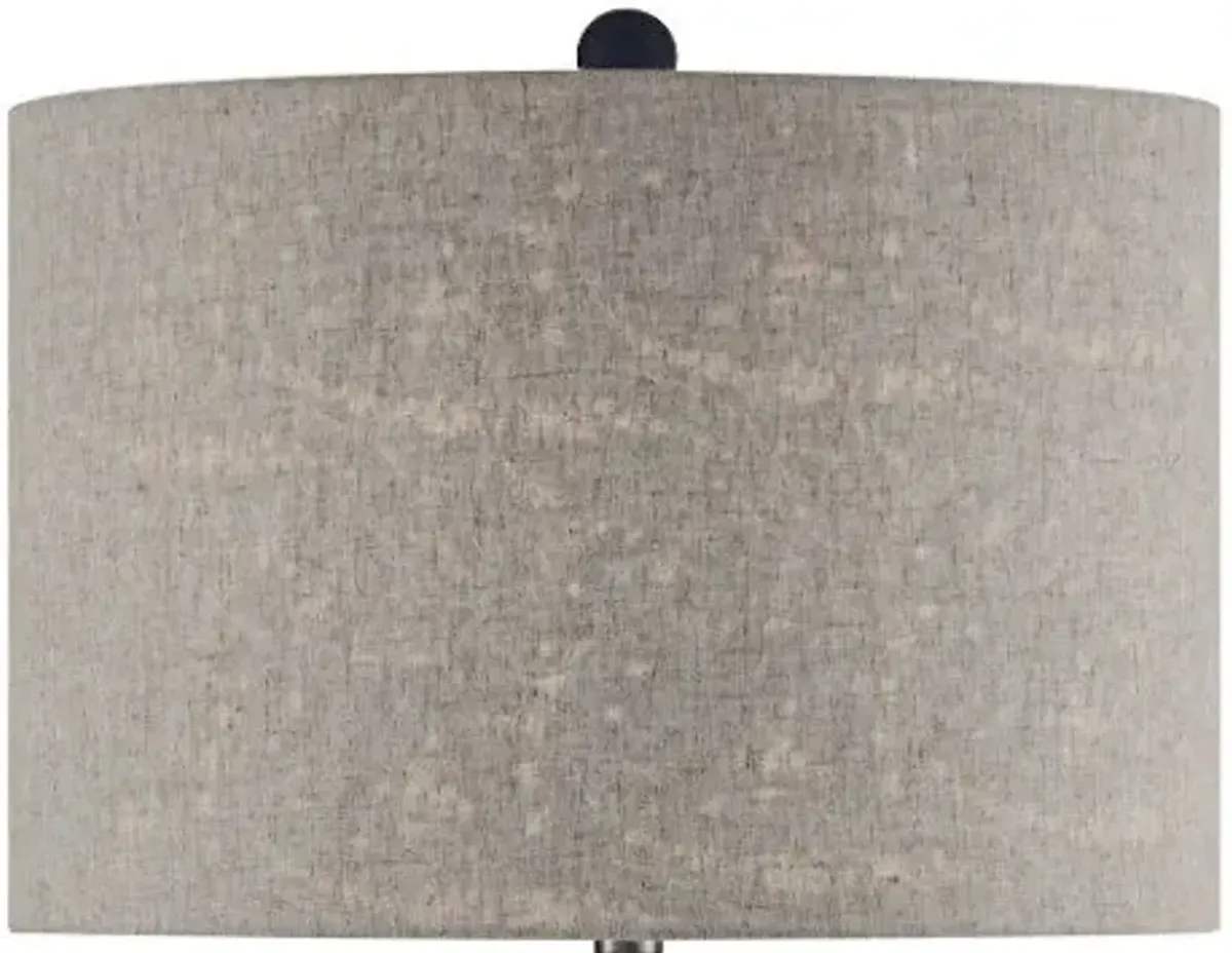 Crestview Dillon Dark Blue/Gray Table Lamp