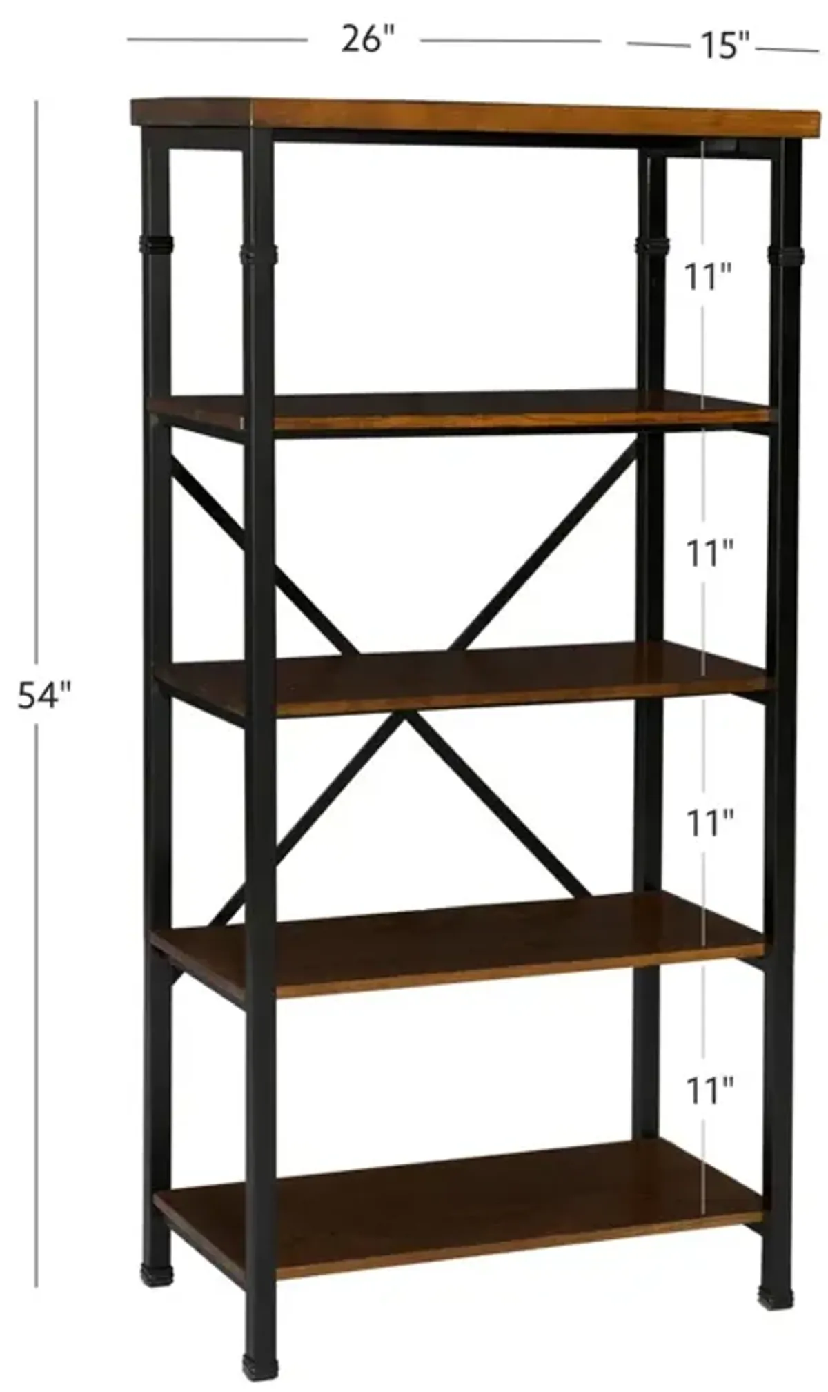 Linon Austin Austin Brown Bookcase