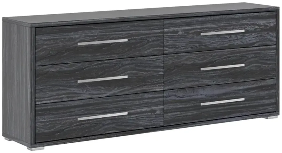 Chintaly Naples 6-Drawer Melamine Wood Dresser