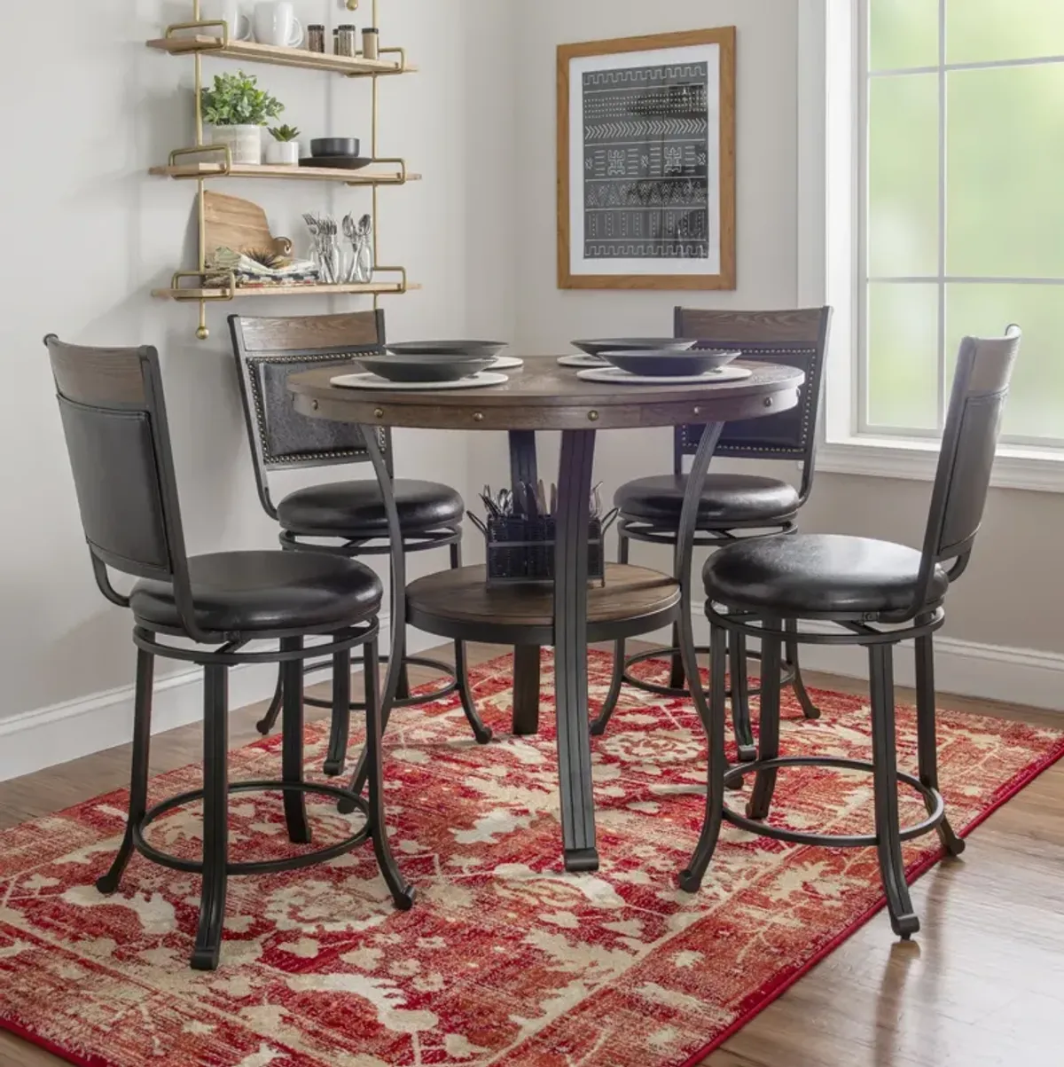 Powell Franklin 5-Piece Counter Set