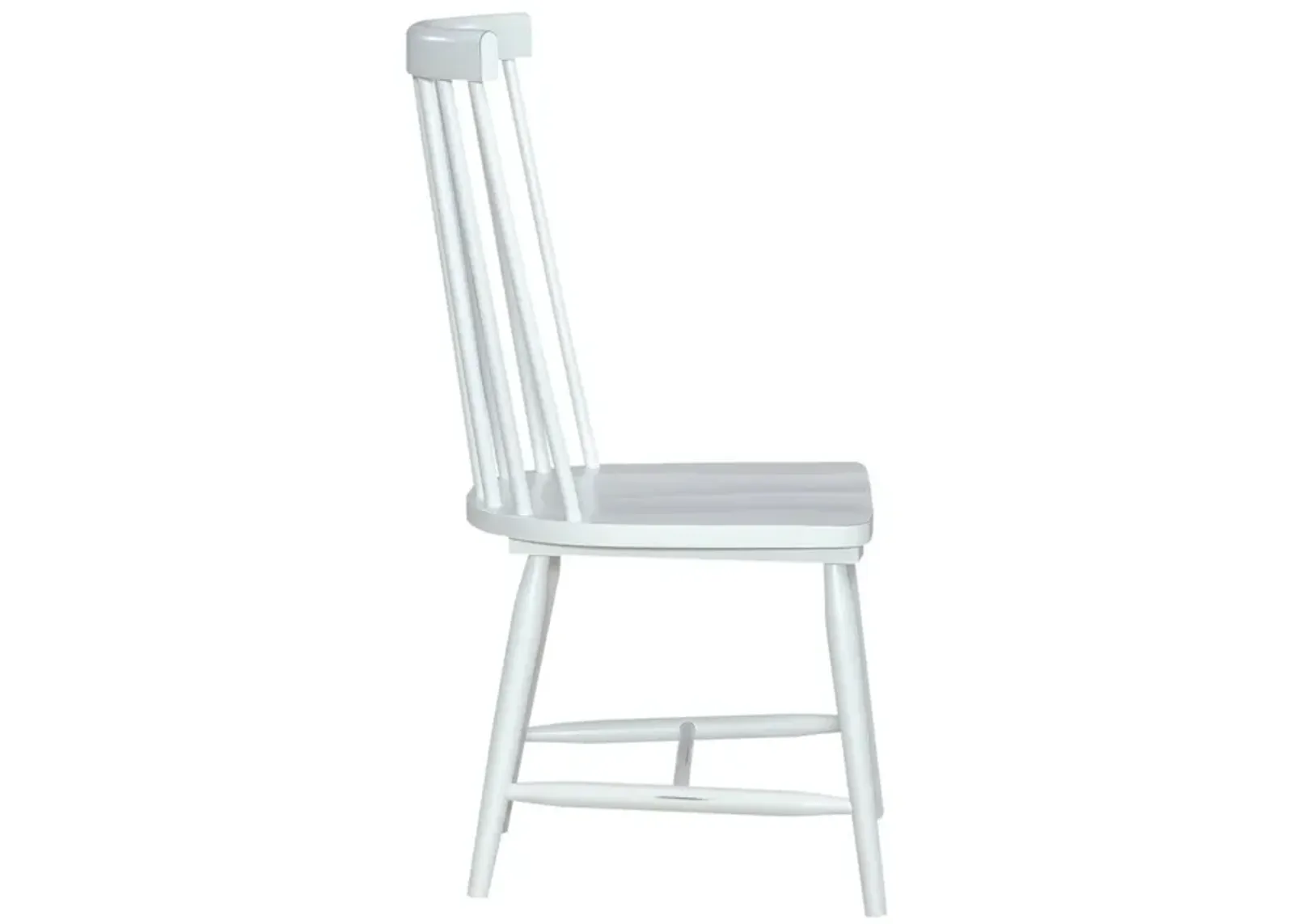 Liberty Furniture Capeside Cottage Porcelain White Spindle Back Side Chair