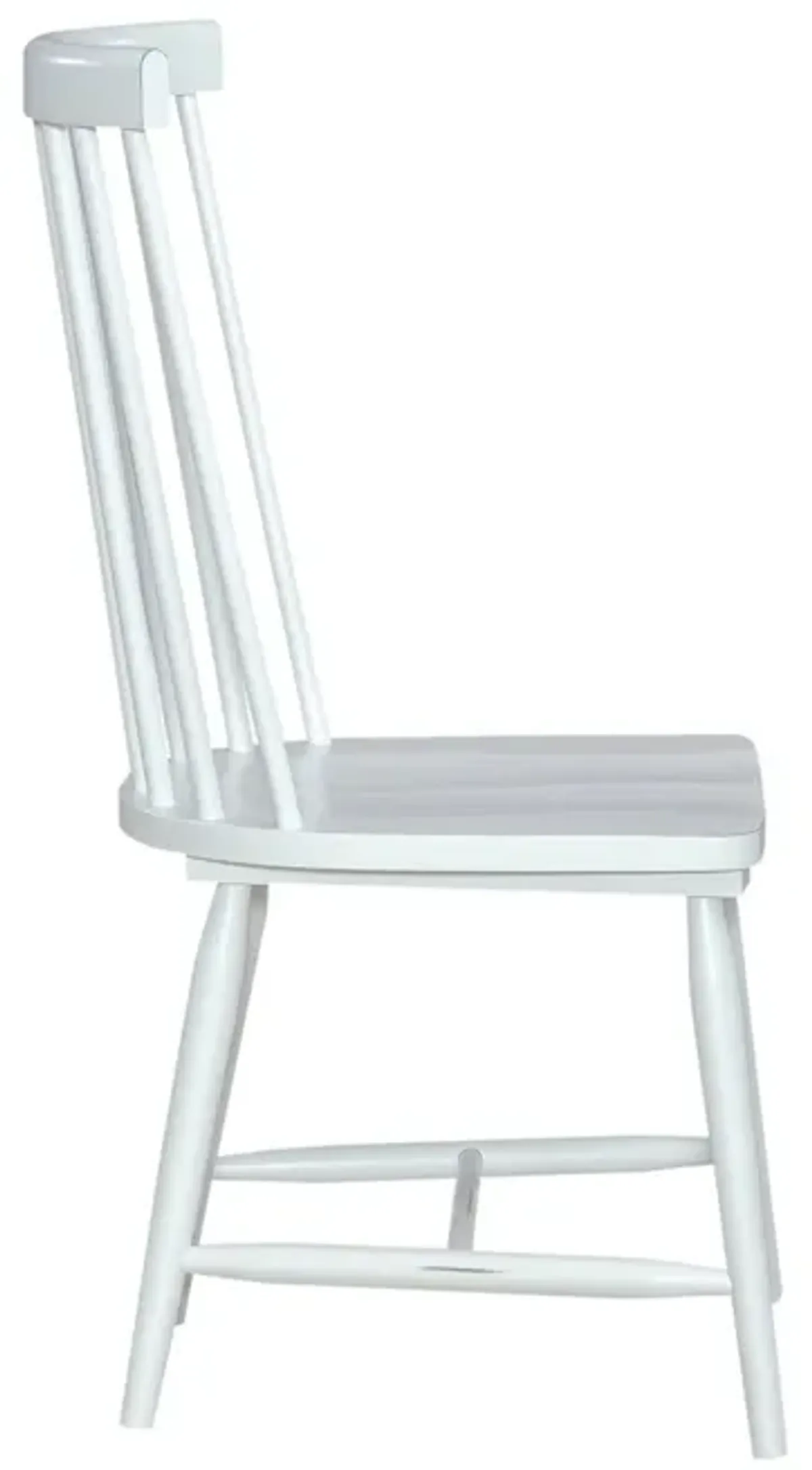 Liberty Furniture Capeside Cottage Porcelain White Spindle Back Side Chair