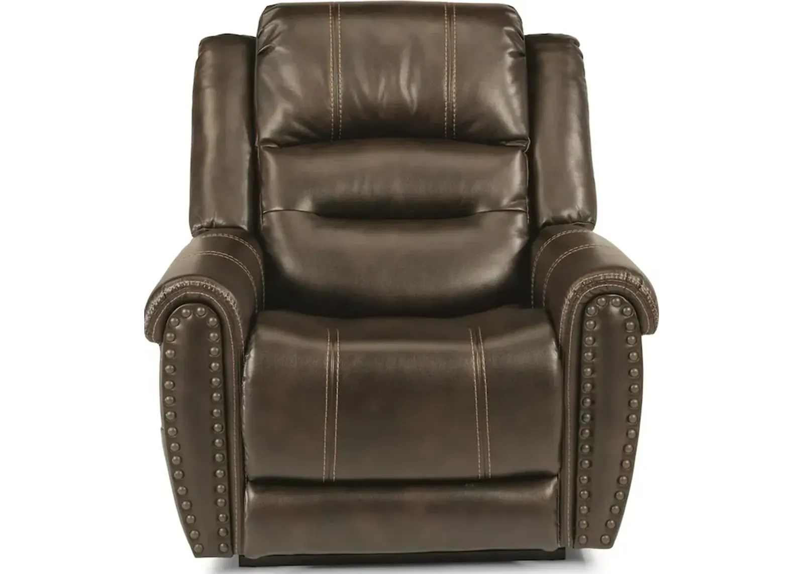 Flexsteel Oscar Brown Power Lift Recliner with Power Headrest