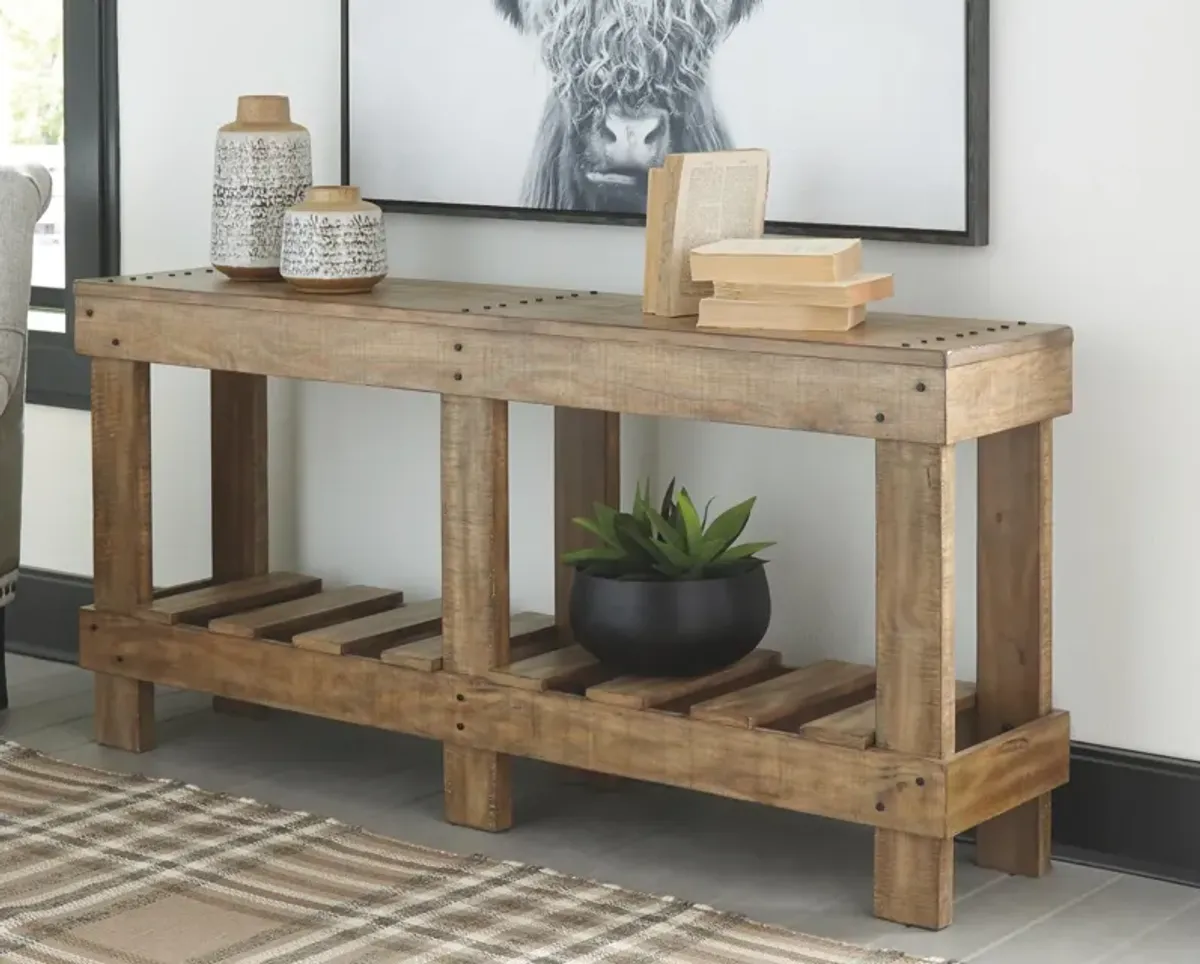 Ashley Susandeer Brown Console Sofa Table