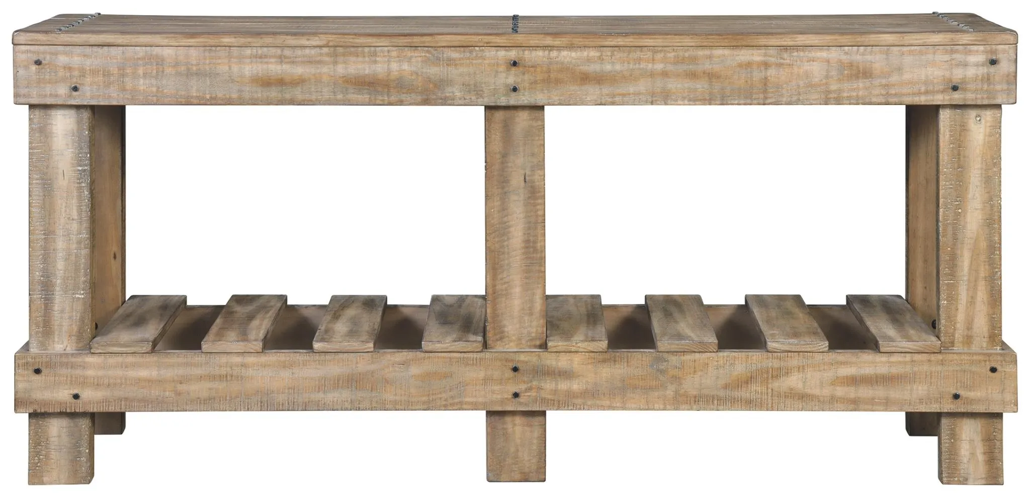 SUSANDEER SOFA/CONSOLE TABLE BROWN SIGNATURE DESIGN