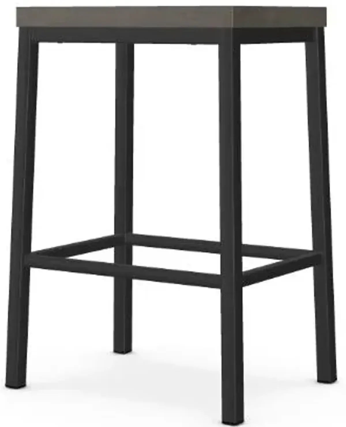 Amisco Bradley Mouse Counter-Height Stool in Black Coral Finish