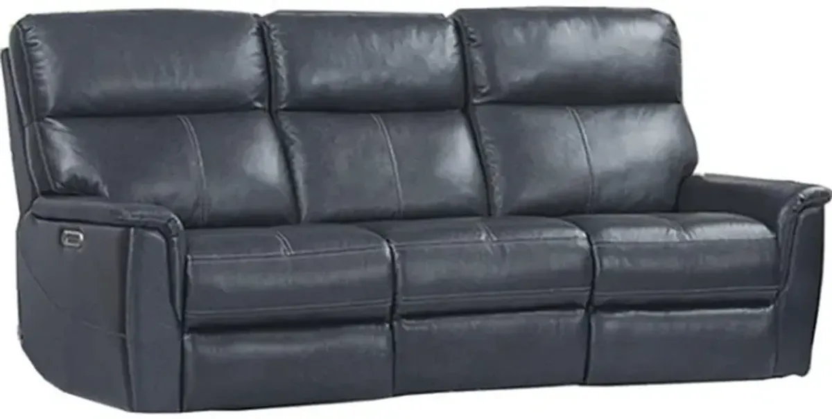 Parker House Reed Collection Power Reclining Sofa in Indigo Color