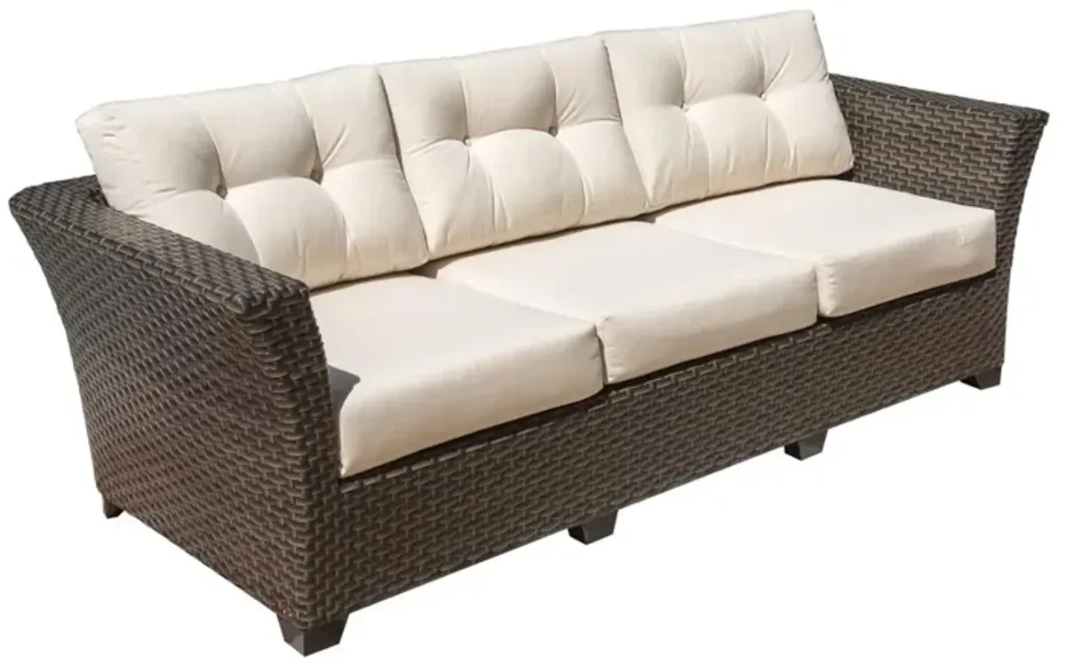 SAMOA SOFA W/OUTDOOR OFF-WHITE FABRIC