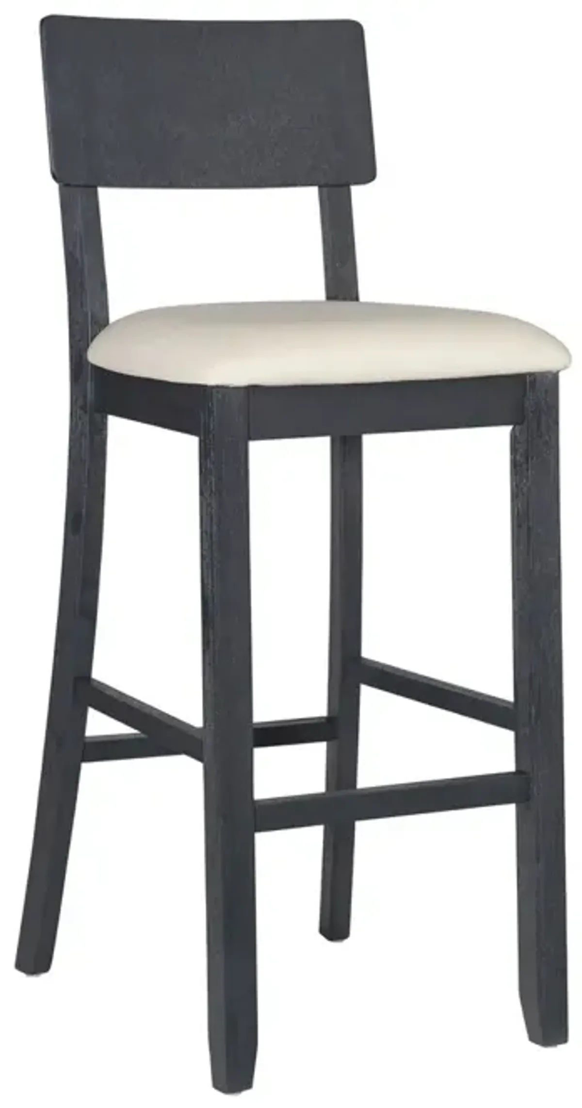 Linon Jorissen Bar Stool Dark Charcoal