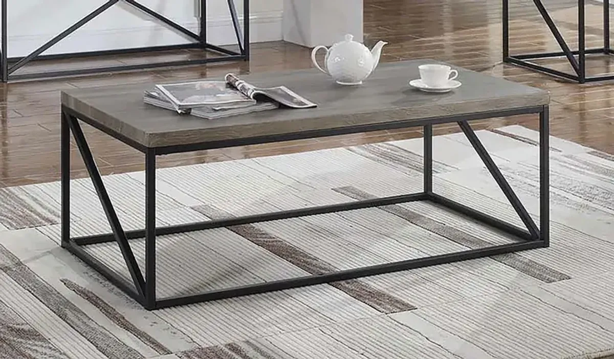 Coaster Birdie Rectangular Engineered Wood Coffee Table Sonoma Grey