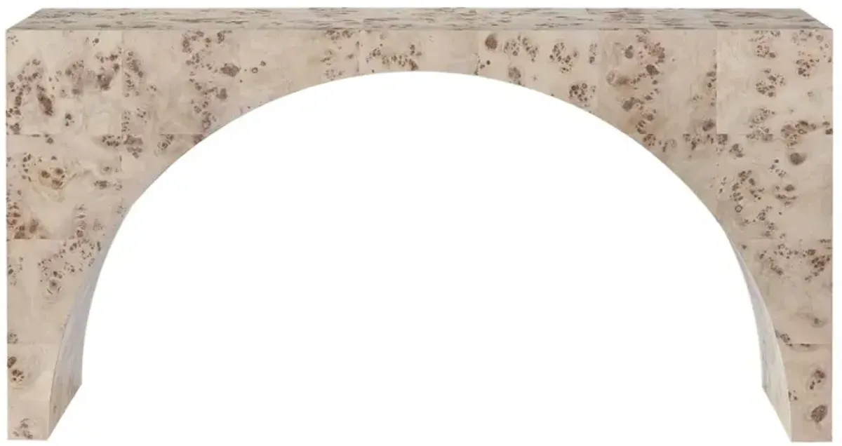 Universal Tranquility Miranda Kerr Home Arc Mappa Burl Console Table