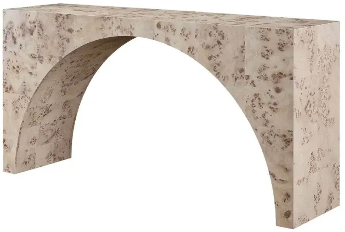 TRANQUILITY MIRANDA KERR HOME ARC MAPPA BURL CONSOLE TABLE