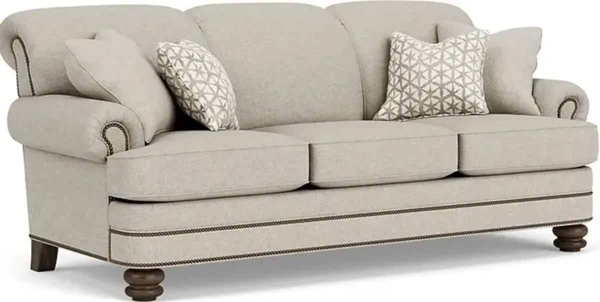 Flexsteel Bay Bridge Silver Driftwood Sofa