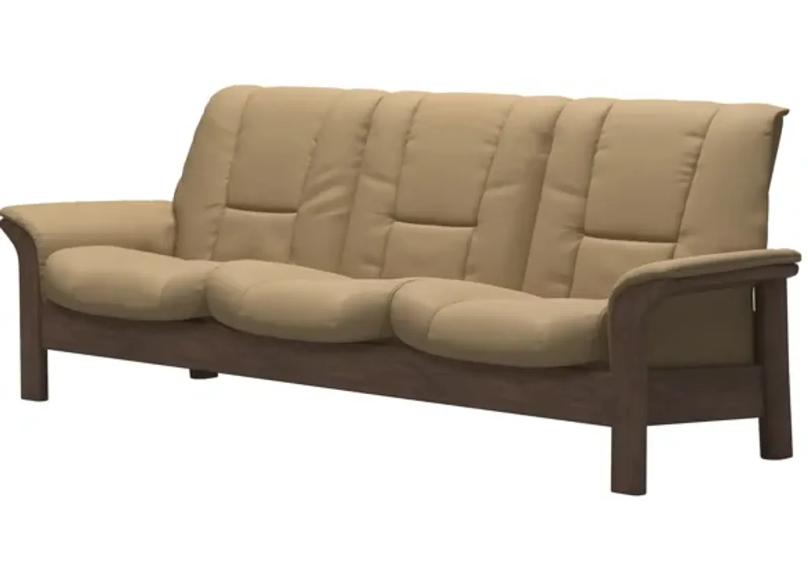 Stressless Buckingham Walnut Low Back Paloma Sofa