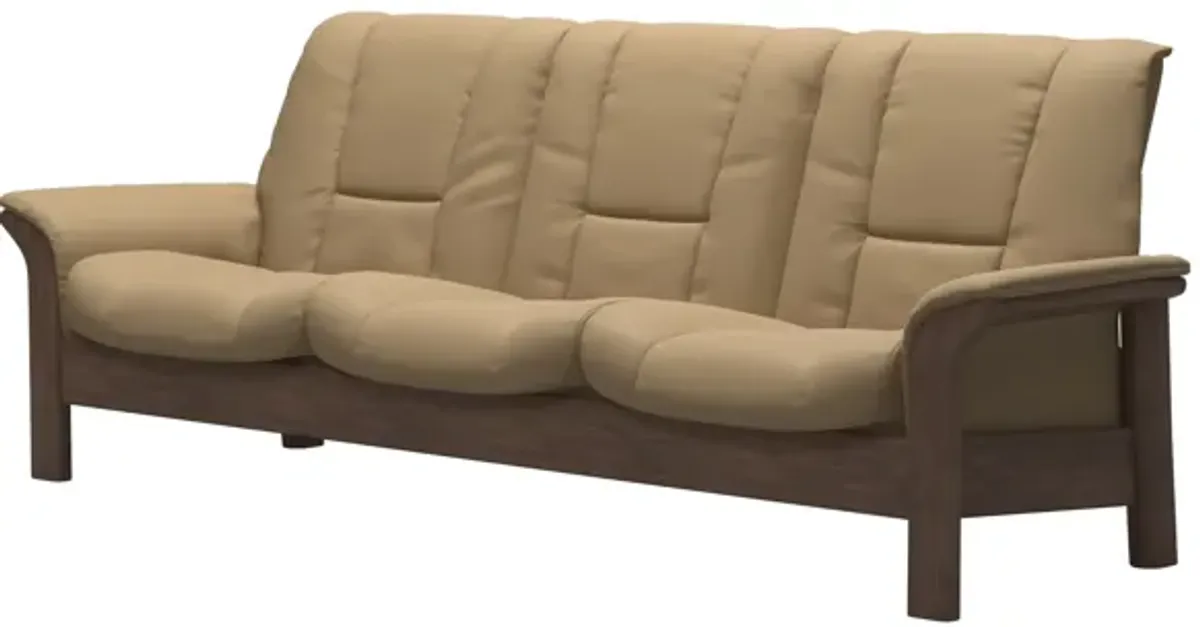 Stressless Buckingham Walnut Low Back Paloma Sofa