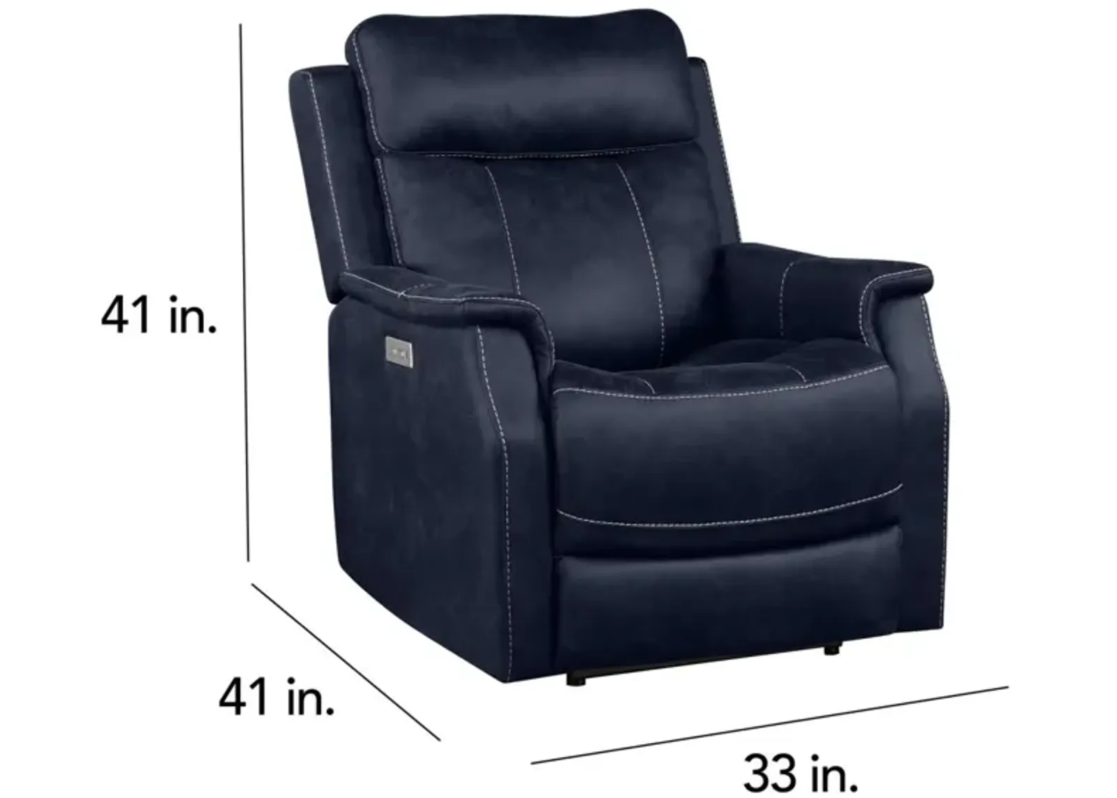 Steve Silver Valencia Ocean Blue Recliner