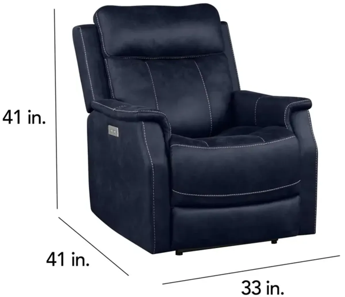 Steve Silver Valencia Ocean Blue Recliner