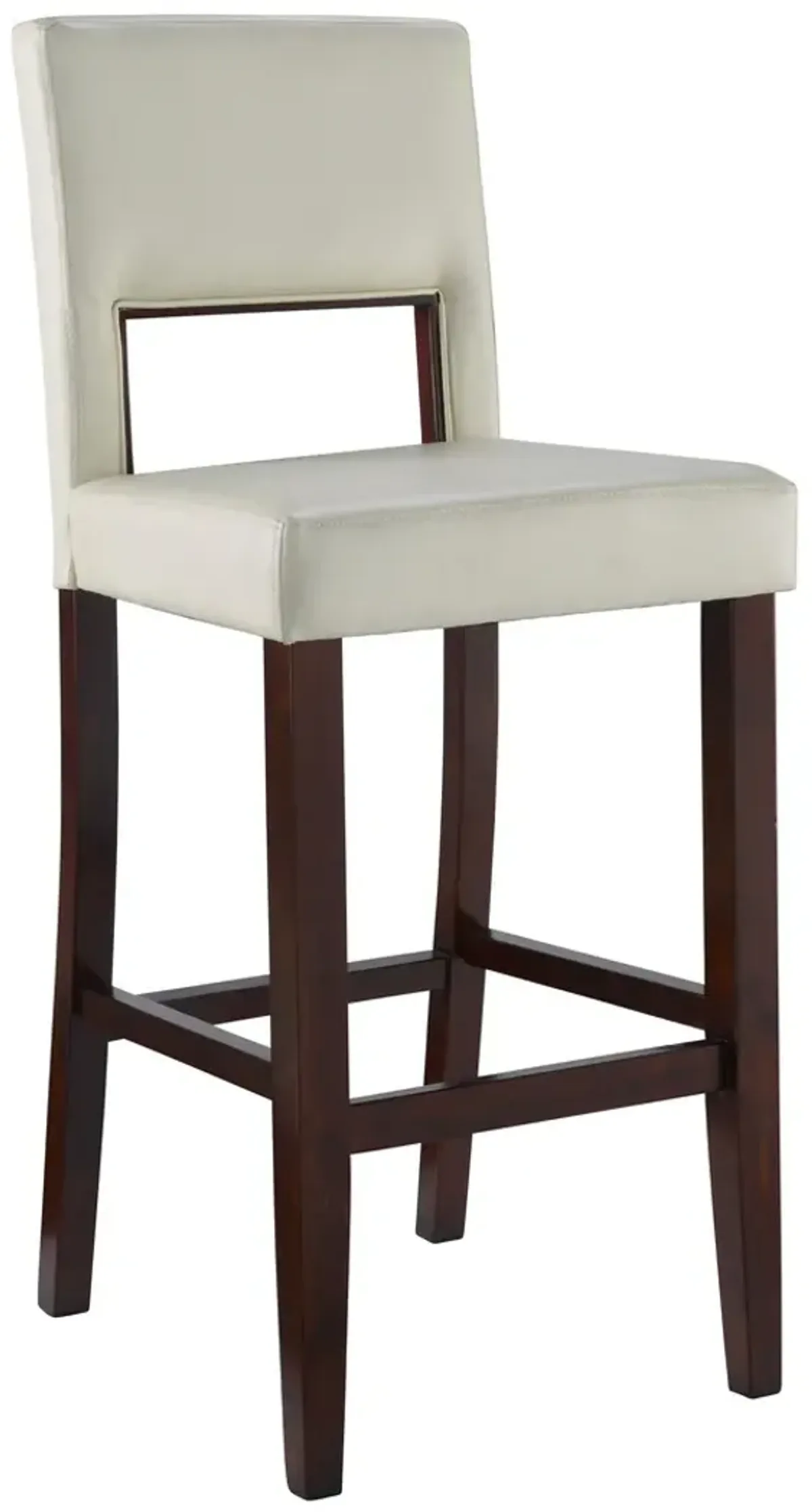 Linon 30 Inch Vega Bar Stool White