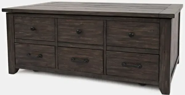 Jofran Madison County Harris Lift Lid Cocktail Table Barnwood