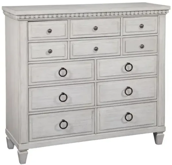 American Woodcrafters Salter Path White Master Chest