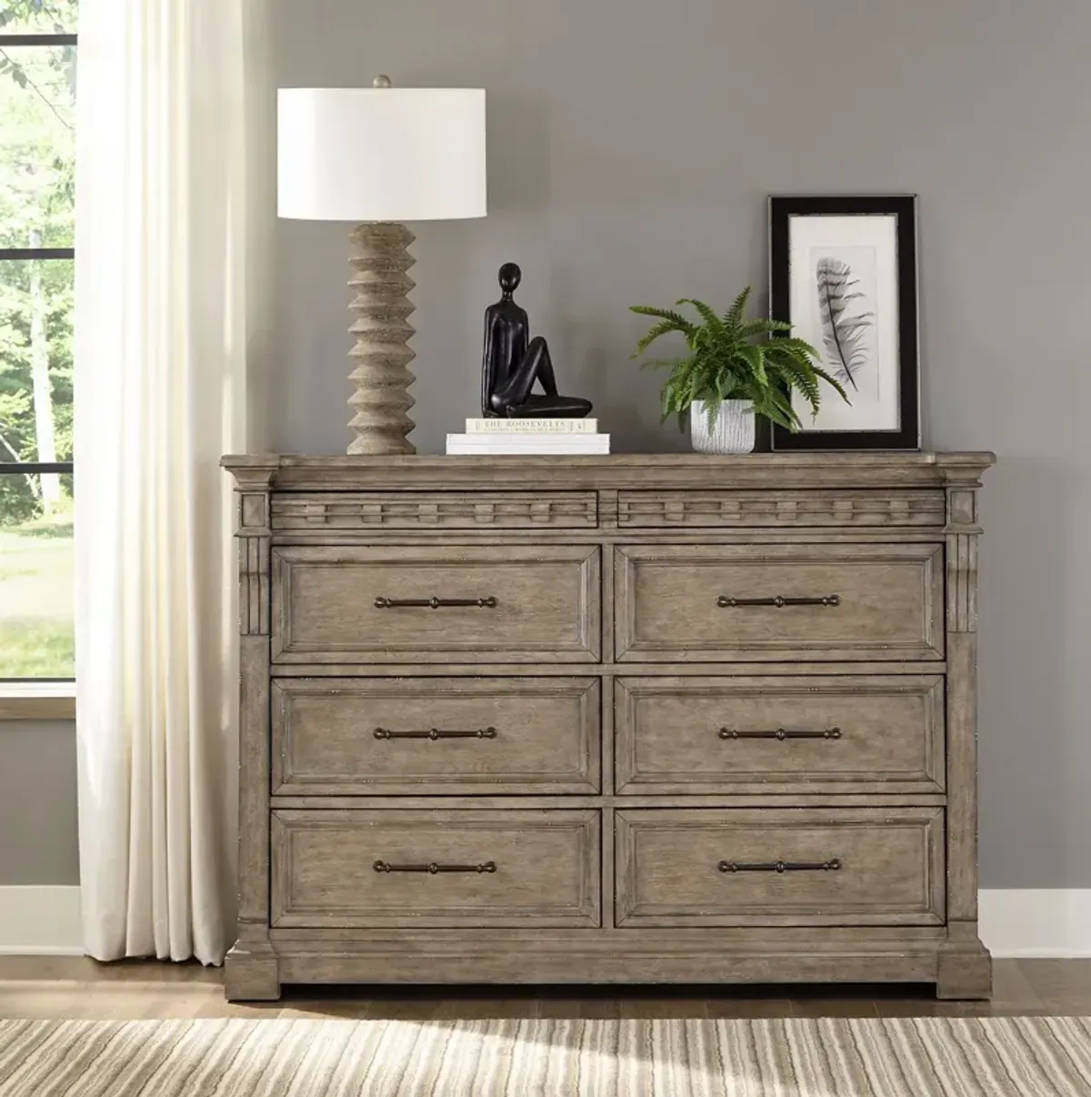 Liberty Furniture Town & Country Dusty Taupe Dresser